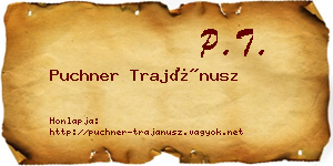 Puchner Trajánusz névjegykártya